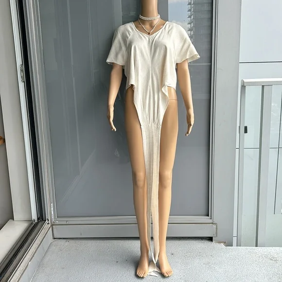 Adjustable Wrap Linen Top - Picture 8 of 12